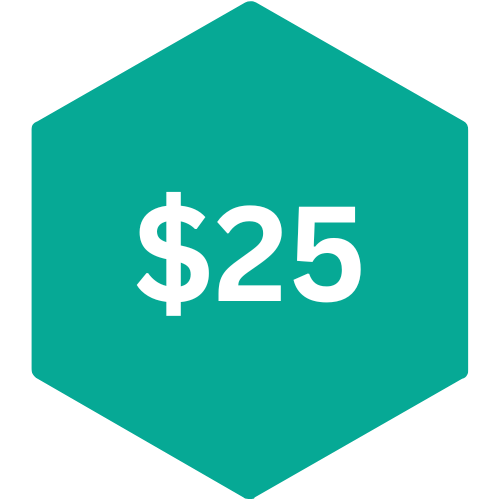 $25